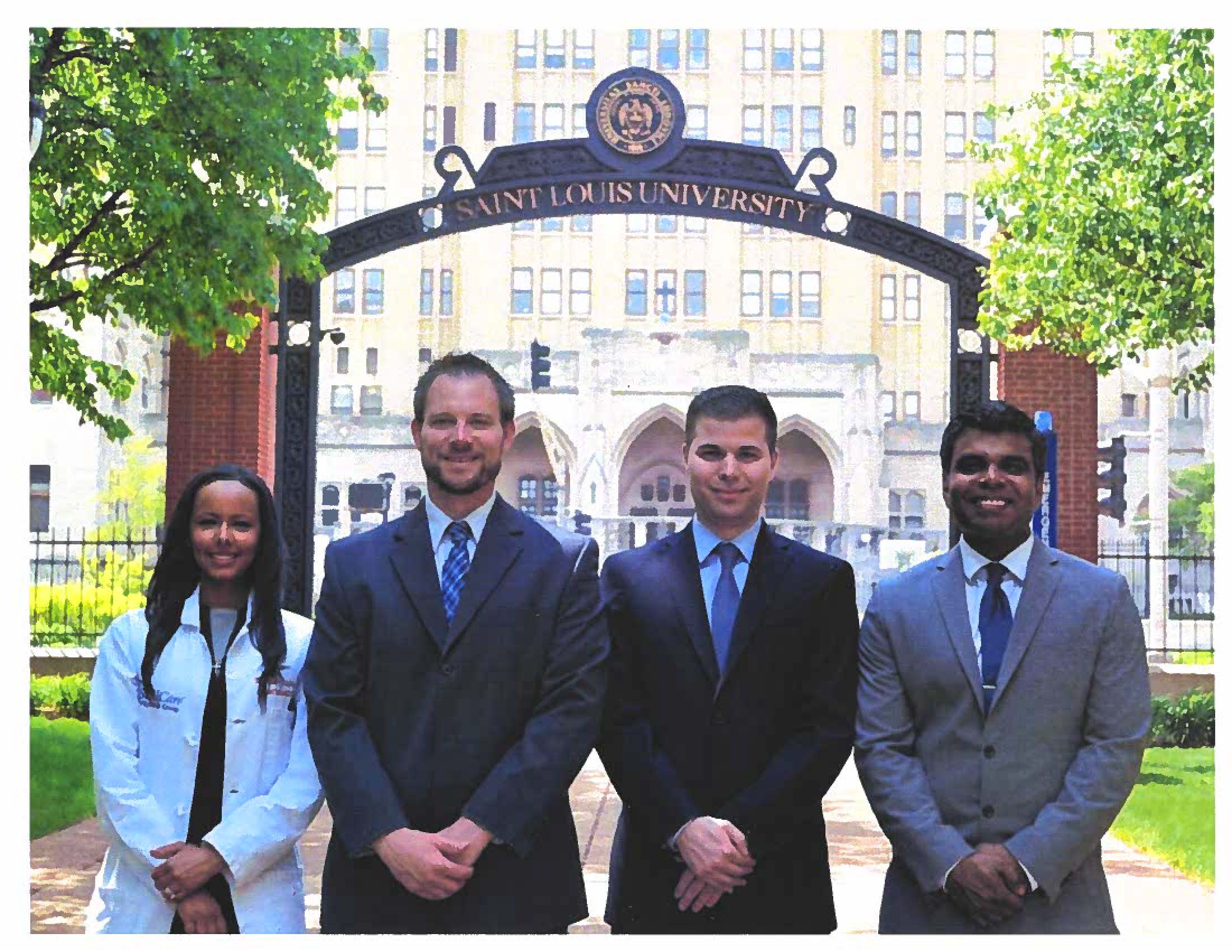 2018 graduates Tesfay, Holmes, Hammami, and Vareedayah